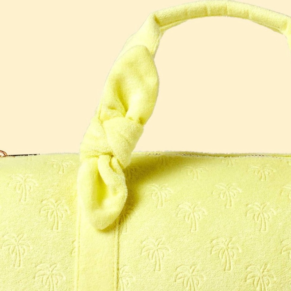 Stoney Clover Lane x Target Terry Cloth Embossed Palm Trees Duffle Bag - Picture 4 of 4